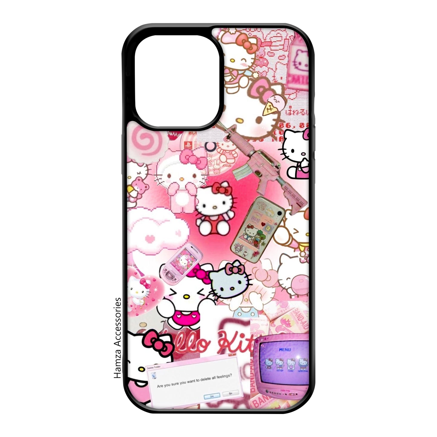 Customisable Steel Plated Case - Hello Kitty Edition