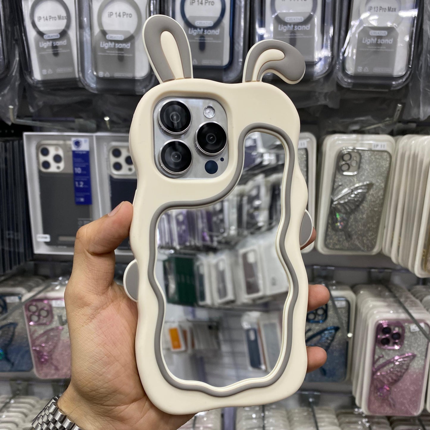 Rabbit Mirror Case - Premium Cases