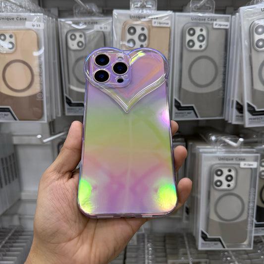 Holographic Heart Case - Premium Cases