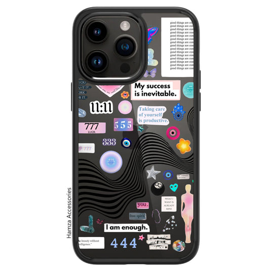 Customisable Metal Ring Transparent Case