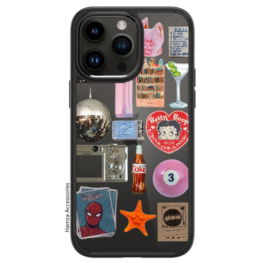 Customisable Metal Ring Transparent Case
