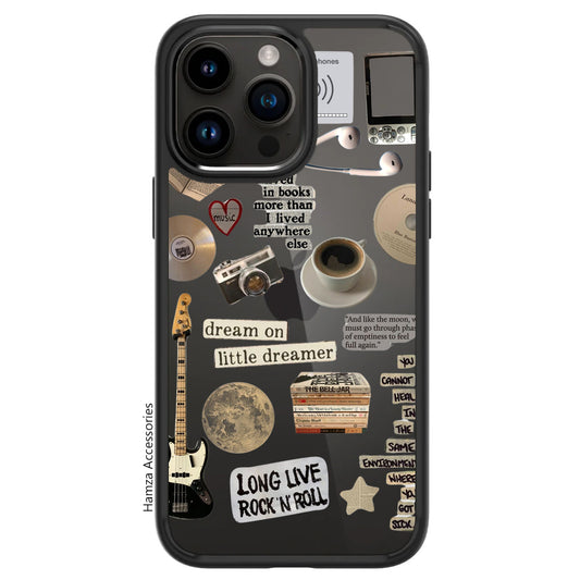 Customisable Metal Ring Transparent Case